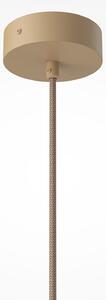 Maytoni Lampă suspendată Tavo, bej, travertin/sticlă, Ø 20 cm, reglabil, Bej, Camera de zi / sufragerie, Sticlă, Modern