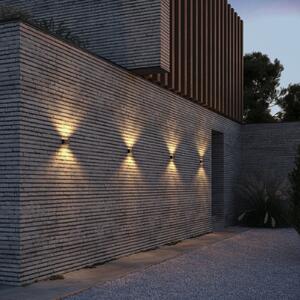 Wever & Ducré Lighting WEVER & DUCRÉ Lampă LED pentru exterior Kiosk 1.0 bronz, 2.700 K, reglabil, Bronz / Alamă Veche, Aluminiu, Perete unghiular
