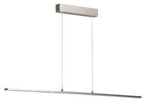 FISCHER & HONSEL Lampă suspendată LED Marlo, aluminiu, lungime 140 cm, CCT, Touchdim, reglabil, Metalic, Camera de zi / sufragerie, Metal, Modern