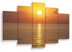 Tablou - Apus de soare peste ocean (150x105 cm)