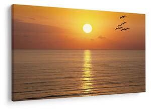 Tablou - Apus de soare peste ocean (90x60 cm)