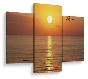 Tablou - Apus de soare peste ocean (90x60 cm)