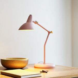 Dyberg Larsen Lampa de masă Vela, roz, înălțime 45 cm, Roz / Rosé, Camera de zi / sufragerie, Metal, Scandinavă