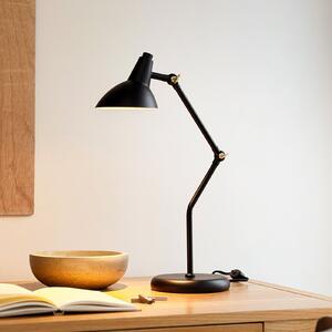 Dyberg Larsen Lampa de masă Vela, negru, înălțime 45 cm, Negru, Camera de zi / sufragerie, Metal, Scandinavă
