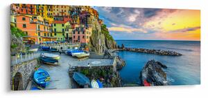 Tablou - Satul mediteranean (120x50 cm)
