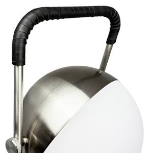Dyberg Larsen Lampa de masă cu LED-uri Mova, negru, IP44, reglabil, Crom, Camera de zi / sufragerie, Metal, Scandinavă