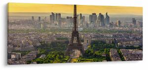Tablou - Panorama Parisului (120x50 cm)