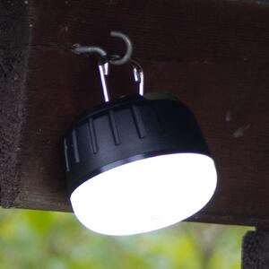 FH Lighting Lampă LED exterioară cu baterie 850948, negru/alb, Ø 7 cm, plastic, reglabil, Negru, Plastic, Modern