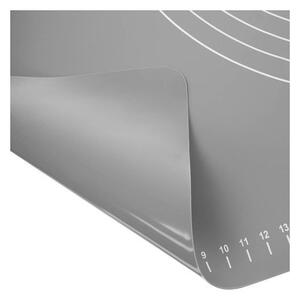 Plansa framantat aluat pentru masa, rezistenta temperaturi ridicate, material antiaderent, silicon, 64x45 cm, gri