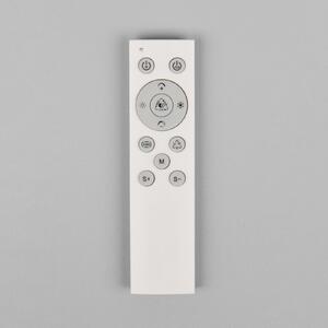 Reality Leuchten Plafonieră LED Vono, negru/transparent, Ø 40 cm, CCT, telecomandă RGB, reglabil, Negru, Camera de zi / sufragerie, Metal