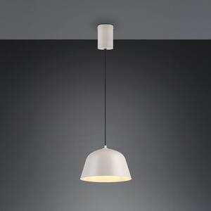 Reality Leuchten Lampă suspendată Tova, gri deschis, Ø 30 cm, metal, E27, reglabil, Gri, Camera de zi / sufragerie, Metal, Modern