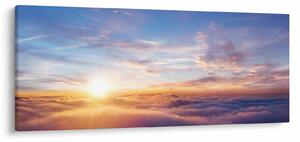 Tablou - Apus de soare deasupra norilor (120x50 cm)