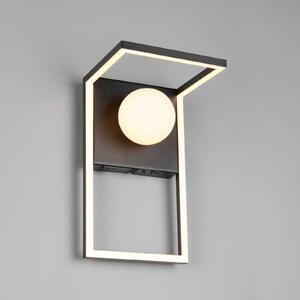 Trio Lighting Aplică de perete LED Arola, negru mat, lățime 17 cm, metal, reglabil, Negru, Camera de zi / sufragerie, Metal, Modern