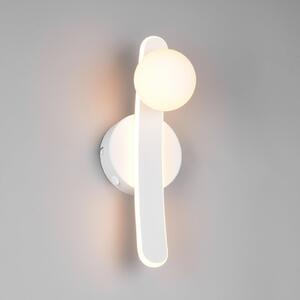Trio Lighting Aplică de perete Napoli, alb mat, înălțime 34 cm, metal, CCT, reglabil, Alb, Camera de zi / sufragerie, Metal, Modern