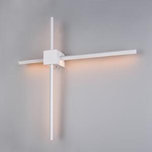 Trio Lighting Aplică de perete Cassino, alb mat, lățime 67 cm, metal, reglabil, Alb, Camera de zi / sufragerie, Metal, Modern