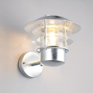 Trio Lighting Lampă de exterior Ruvuuma, culoare zinc, Ø 22 cm, orientată în sus, reglabil, Metalic, Metal