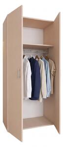 Dulap cu Bara Haine , CASMIR, H200 x A50 x L80 ,Balamale soft close, Pal 18 mm