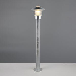Trio Lighting Bornă luminoasă Ruvuuma, culoare zinc, înălțime 100 cm, metal, IP44, reglabil, Metalic, Metal