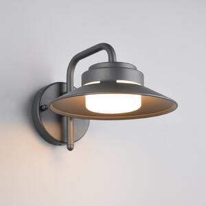Trio Lighting Lampă de exterior Atrato, antracit, Ø 20 cm, metal, reglabil, Negru, Aluminiu