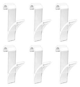 Set 6 carlige pentru prosoape, Transparent, 10x2 cm, WENKO
