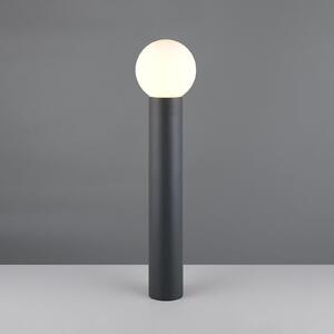 Trio Lighting Bornă luminoasă Mures, antracit, înălțime 80 cm, metal, reglabil, Negru, Aluminiu, Modern