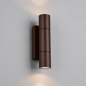 Trio Lighting Lampă de exterior Yamuna, culoare ruginie, înălțime 23 cm, metal, IP65, reglabil, Maro / Rugină, Aluminiu, Modern