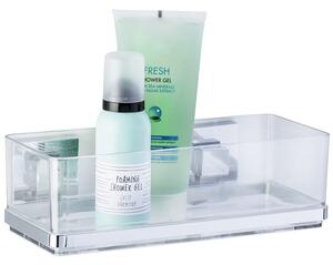 Raft baie QUADRO, Transparent, 24,5x14x8,5 cm, WENKO