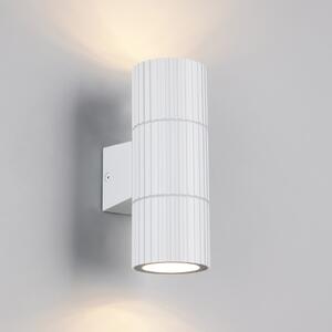 Trio Lighting Lampă de exterior Parana, alb mat, înălțime 16 cm, metal, 2 becuri., reglabil, Alb, Aluminiu, Modern