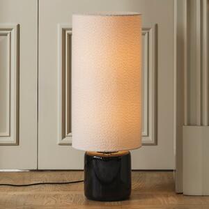 Globen Lighting Lampadar Florian de la Lighting, alb/negru, înălțime 80 cm, Alb, Camera de zi / sufragerie, Țesătură / Textil