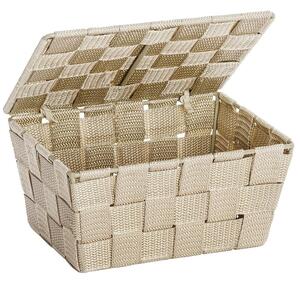 Coș cu capac pentru depozitare ADRIA, WENKO, bej