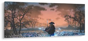 Tablou - Ilustrație a unui războinic (120x50 cm)