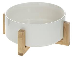 Bol din ceramica, Ø 24 cm, cu suport din bambus