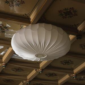 Globen Lighting Plafonieră BLADVERK, albă, Ø 70 cm, textilă, reglabil, Alb, Camera de zi / sufragerie, Țesătură / Textil, Scandinavă