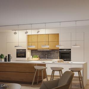 Paulmann URail Smart-LED-Pendel Hildor, alb semnal, ZigBee, reglabil, Alb, Camera de zi / sufragerie, Plastic, Modern