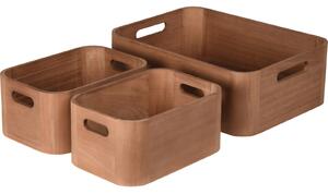 Set 3 organizatoare din lemn