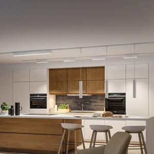 Paulmann URail LED-Leiste Zelos, 3000K, alb semnal, dimabil, reglabil, Alb, Camera de zi / sufragerie, Aluminiu, Modern
