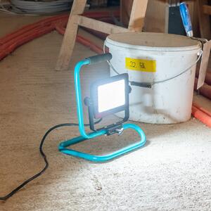 EGLO Proiector exterior cu LED Avelar, negru/turcoaz, lățime 32 cm, metal, Negru, Aluminiu