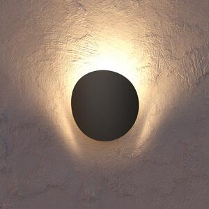 EGLO Lampă de perete exterioară cu LED Briale, negru, înălțime 20 cm, metal, CCT, Negru, Aluminiu, Modern