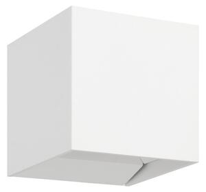EGLO Lampă de exterior cu LED Calpino 3, albă, lățime 10 cm, 2 becuri, Alb, Aluminiu, Modern, Perete unghiular