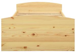 Cadru de pat cu 2 sertare, 90 x 200 cm, lemn masiv de pin