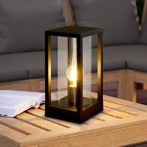 EGLO Lampă cu soclu Cascinetta, lățime 15 cm, negru, metal, Negru, Aluminiu, Modern