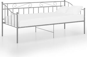 Cadru pat canapea, gri, 90x200 cm, metal