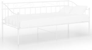 Cadru pat canapea, alb, 90x200 cm, metal