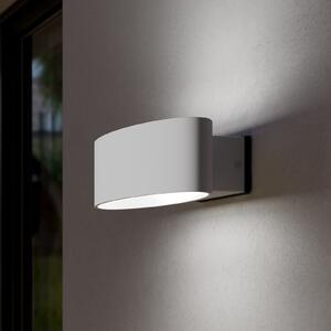 EGLO Lampă LED de exterior Chinoa, albă, lățime 27 cm, metal, Alb, Aluminiu, Modern
