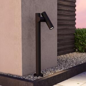 EGLO Bornă luminoasă LED Fossignano, înălțime 70 cm, negru, metal, cu 2 becuri, Negru, Aluminiu, Modern