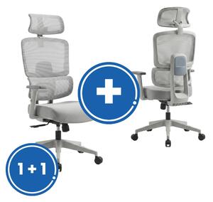 Scaun de birou Meglio 1 + 1 GRATUIT, gri