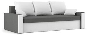 PANAMA canapea pat, țesătură normală, umplere spumă, culoare - gri / alb