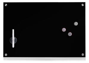 Tabla magnetica Zeller, Sticla, 60x40 cm, Negru