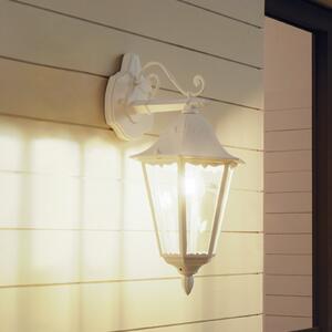 EGLO Lampă de exterior Navedo, albă, înălțime 47 cm, metal, cu lumină orientată în, Alb, Aluminiu, Antichitate