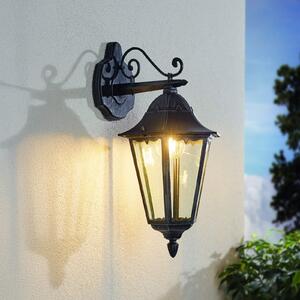 EGLO Lampă de exterior Navedo, negru/argintiu, înălțime 47 cm, cu lumină orientată, Negru, Aluminiu, Antichitate